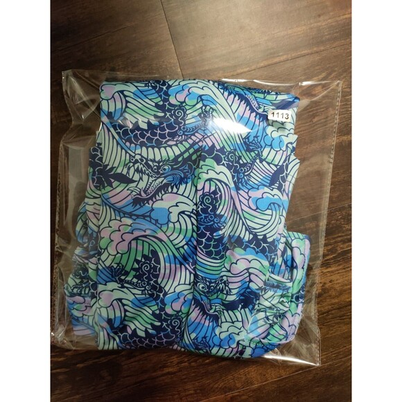 Construct Con.struct Polo Golf Shirt Men's Medium M Dragons print Performance - Picture 7 of 7